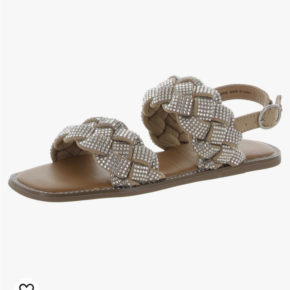 STEVE MADDEN Girls Shoes
Newbie Flat Sandal, Natural size 2